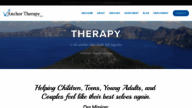 What Anchortherapy.org website looked like in 2019 (4 years ago)