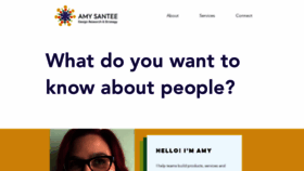 What Amysantee.com website looked like in 2019 (4 years ago)