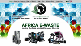 What Africaewaste.co.za website looked like in 2019 (4 years ago)