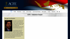 What Acfe-indonesia.or.id website looked like in 2019 (4 years ago)