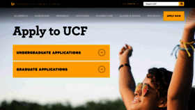 What Apply.ucf.edu website looked like in 2019 (4 years ago)