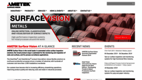 What Ameteksurfacevision.com website looked like in 2019 (4 years ago)