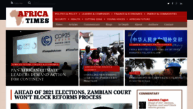 What Africatimes.com website looked like in 2019 (4 years ago)