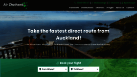 What Airchathams.co.nz website looked like in 2019 (4 years ago)