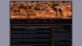 What Antelopespringscounseling.com website looked like in 2019 (4 years ago)