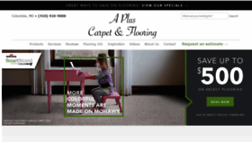What Apluscarpet.com website looked like in 2019 (5 years ago)