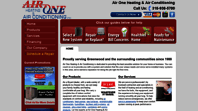 What Aironeheatandair.com website looked like in 2019 (4 years ago)