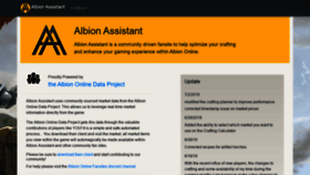 What Albionassistant.com website looked like in 2019 (4 years ago)