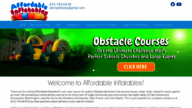 What Affordableinflatablesllc.com website looked like in 2019 (4 years ago)