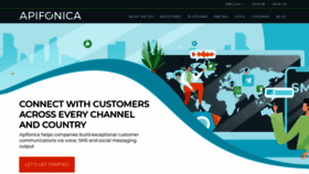 What Apifonica.com website looked like in 2019 (4 years ago)