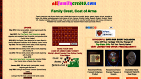 What Allfamilycrests.com website looked like in 2019 (4 years ago)