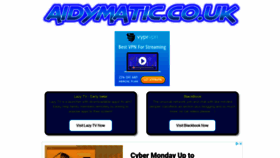 What Aidymatic.co.uk website looked like in 2019 (5 years ago)