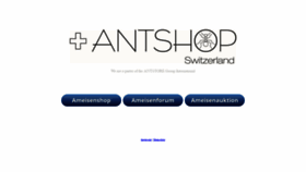 What Antshop.ch website looked like in 2019 (4 years ago)