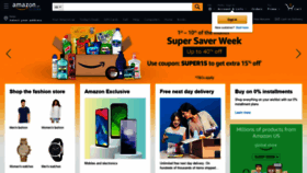 What Amazon.ae website looked like in 2019 (4 years ago)