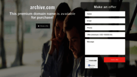 What Archive.com website looked like in 2019 (4 years ago)