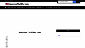 What Americancivilwar.com website looked like in 2019 (4 years ago)