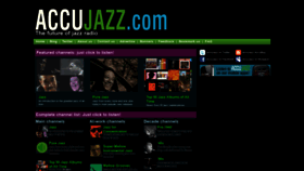 What Accujazz.com website looked like in 2019 (4 years ago)