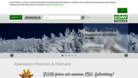 What Alpenverein-muenchen-oberland.de website looked like in 2019 (4 years ago)