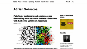 What Adrianswinscoe.com website looked like in 2019 (4 years ago)