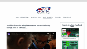 What Angelsofaction.org website looked like in 2019 (4 years ago)