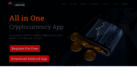 What Allinonecrypto.app website looked like in 2019 (4 years ago)