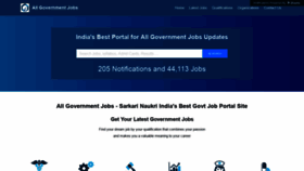 What Allgovernmentjobs.in website looked like in 2019 (5 years ago)