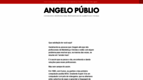 What Angelopublio.com.br website looked like in 2019 (5 years ago)