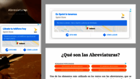 What Abreviaturade.org website looked like in 2019 (4 years ago)