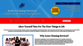 What Acmecleaningservice.com website looked like in 2019 (4 years ago)