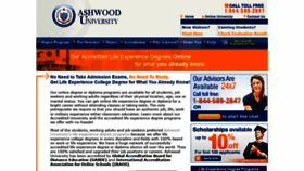 What Ashwooduniversity.net website looked like in 2019 (4 years ago)