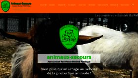 What Animaux-secours.fr website looked like in 2019 (4 years ago)