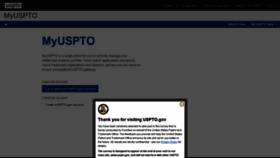 What Account.uspto.gov website looked like in 2019 (4 years ago)