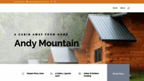 What Andymountaincabins.com website looked like in 2019 (4 years ago)