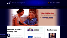 What Amaranursingcare.com website looked like in 2019 (4 years ago)