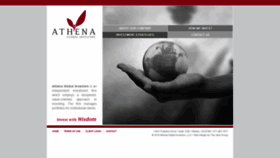What Athenaglobalinvestors.com website looked like in 2019 (4 years ago)