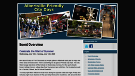 What Albertvillefriendlycitydays.com website looked like in 2019 (4 years ago)