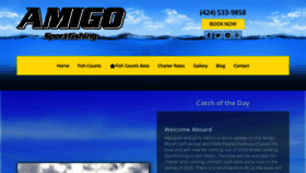 What Amigosportfishing.com website looked like in 2019 (4 years ago)