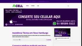 What Acelltelecom.com.br website looked like in 2019 (4 years ago)