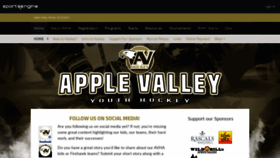 What Applevalleyhockey.com website looked like in 2019 (4 years ago)