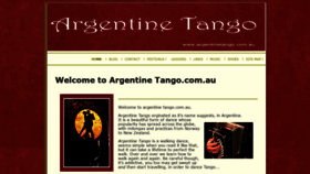What Argentinetango.com.au website looked like in 2019 (4 years ago)