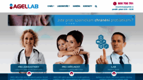 What Agellab.cz website looked like in 2019 (4 years ago)