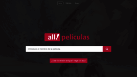 What Allpeliculas.mx website looked like in 2019 (4 years ago)