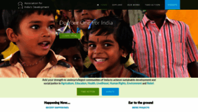 What Aidindia.org website looked like in 2019 (4 years ago)