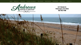 What Andrewsmortuary.com website looked like in 2019 (4 years ago)