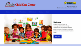 What Applechildcare.org website looked like in 2019 (4 years ago)
