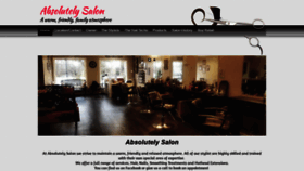 What Absolutelysalon.com website looked like in 2019 (4 years ago)