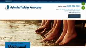 What Ashevillepodiatryassoc.com website looked like in 2019 (4 years ago)