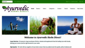 What Ayurvedicherbsdirect.com website looked like in 2019 (4 years ago)