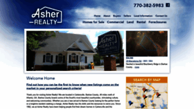 What Asherrealty.com website looked like in 2019 (4 years ago)