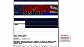 What Americancustomcam.com website looked like in 2019 (4 years ago)